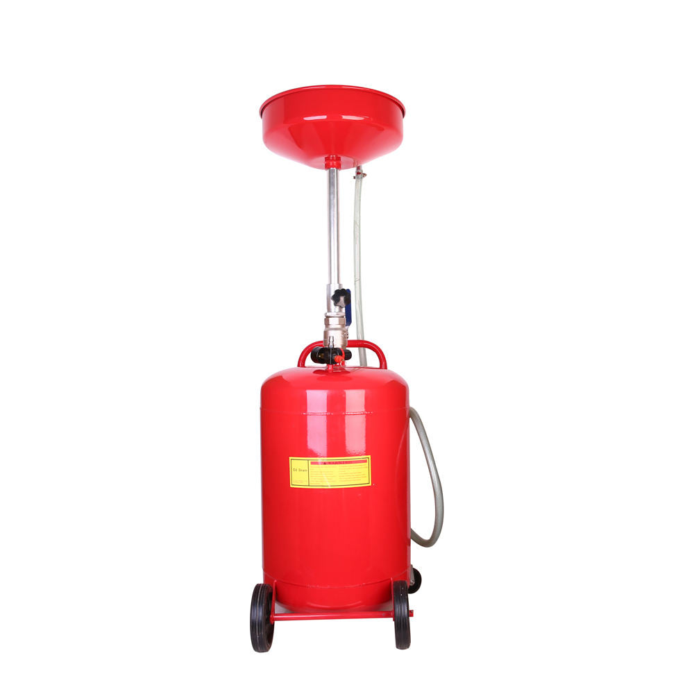 80L Waste Oil Drain Tank Mobile Car Oil Collector for Auto Repair Workshop