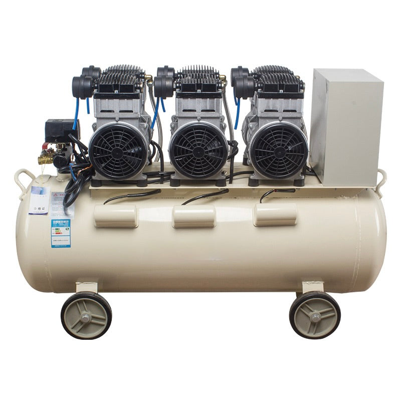 Portable 100L Oil-Free Air Compressor 2.2KW 3HP 8 Bar 220V