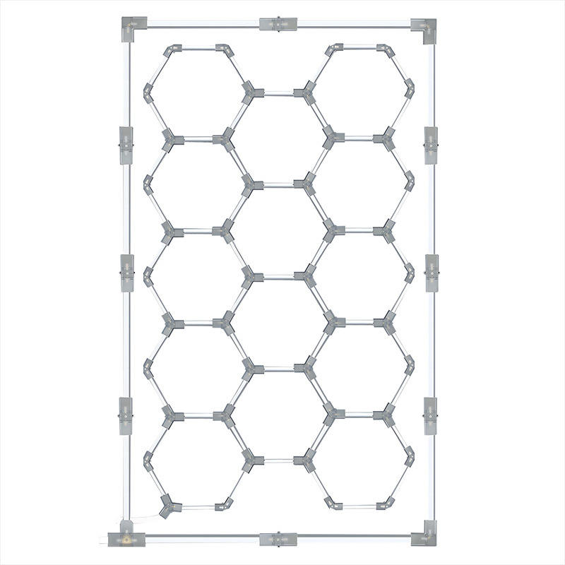 Hexagon LED Garage Ceiling Light 900W for Car Wash Auto Repair Shop