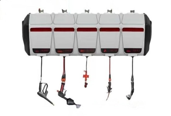 Wall-Mounted Self-Service Car Wash Equipment System with High Pressure Washer, Foam Gun & Vacuum Cleaner